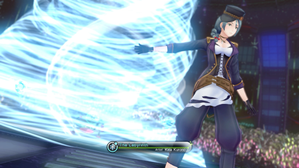 Kiria's attack is replaced by a musical performance that deals ice damage for some reason.